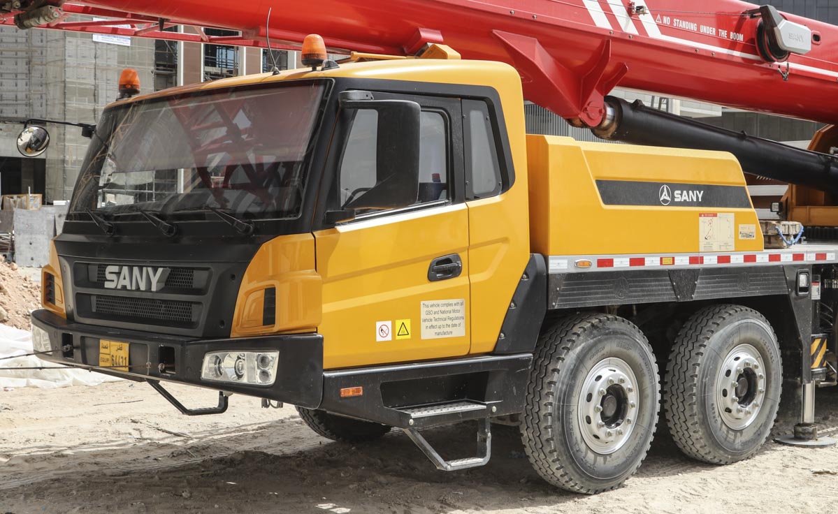 1/43 Scale Sany Stc500 Truck Crane Construction Machinery